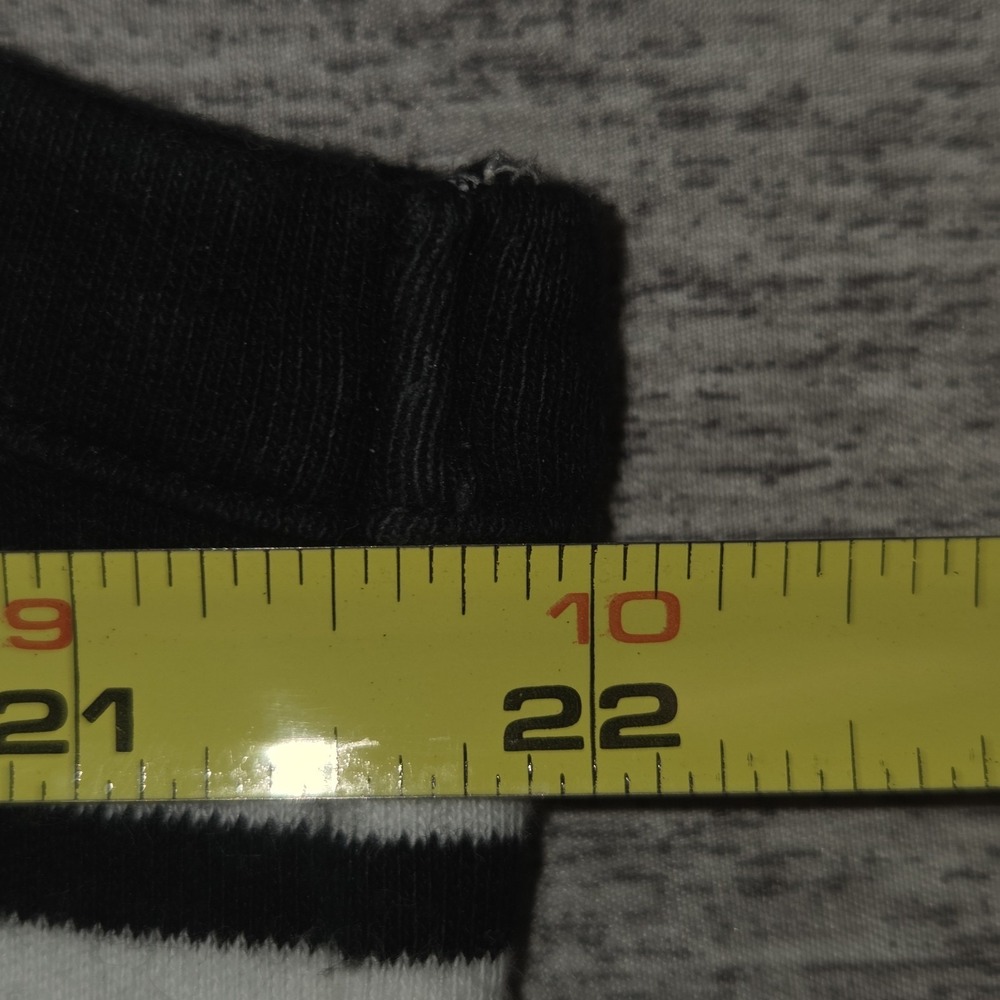 TALBOTS Cotton Swing Dress Womens 2XL Black White Striped Button Accent Shoulder - Picture 3 of 5